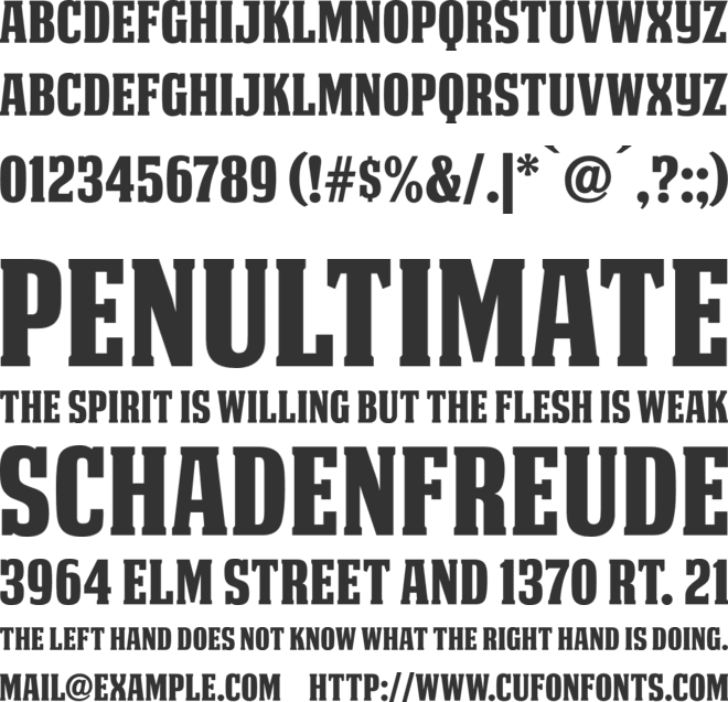 DEATHE MAACH NCV font preview