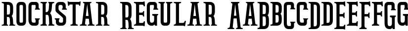 rockstar Regular font