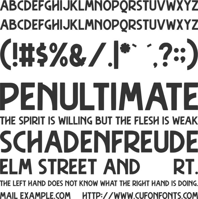 Hasthon font preview