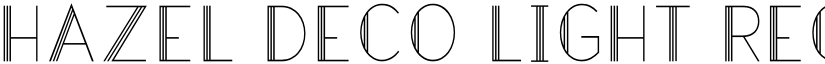 Hazel Deco Light Regular font