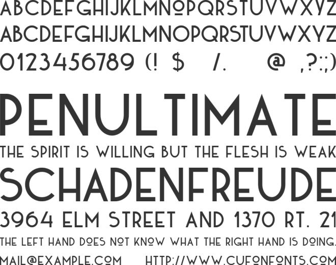 DK Kaikoura font preview