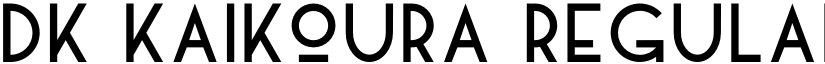 DK Kaikoura Regular font