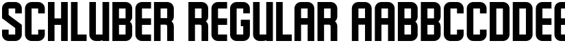 Schluber Regular font