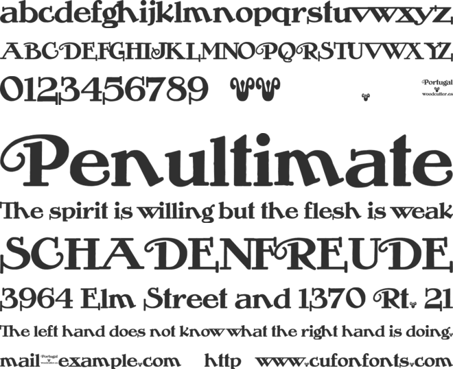Portugal Vintage font preview