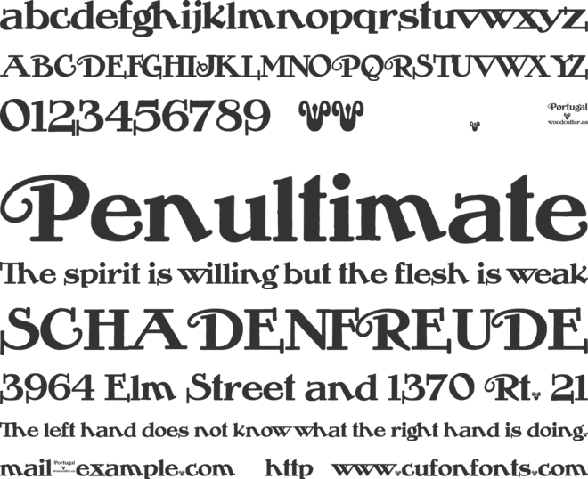 Portugal Vintage font preview