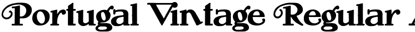 Portugal Vintage Regular font