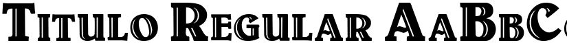 Titulo Regular font