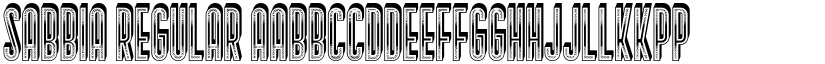 Sabbia Regular font