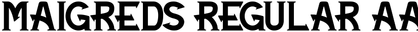 Maigreds font download