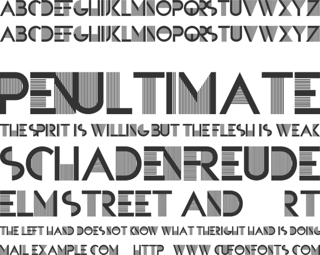 SANDRE font preview