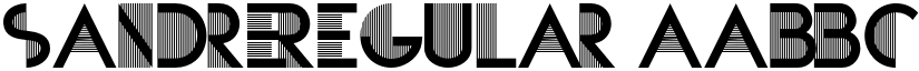 SANDRE Regular font