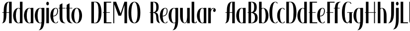 Adagietto DEMO Regular font