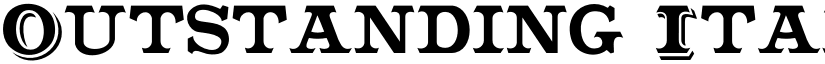 Outstanding Italic font
