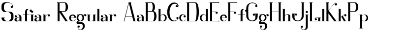 Safiar Regular font