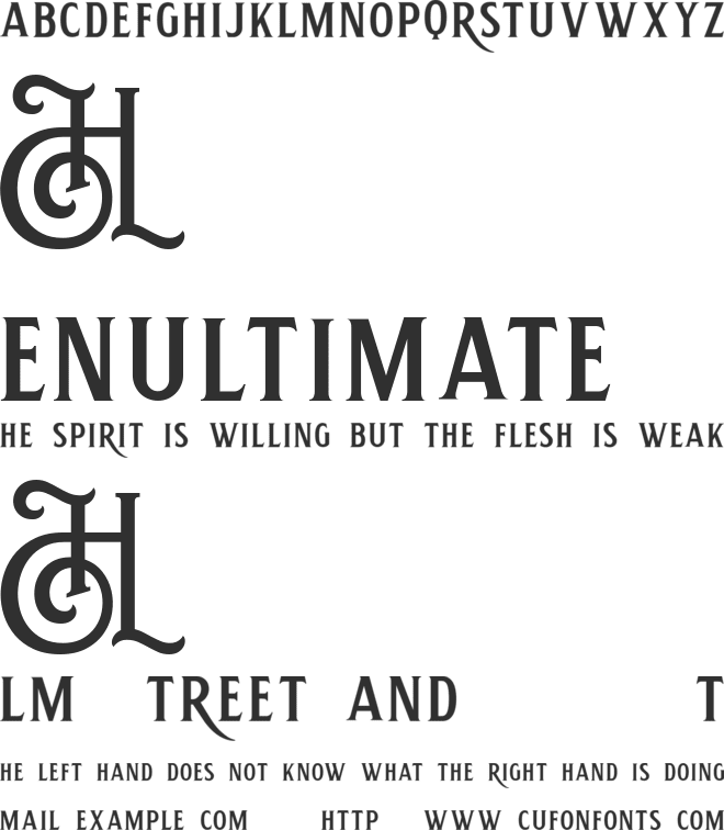 Hemera II DEMO font preview
