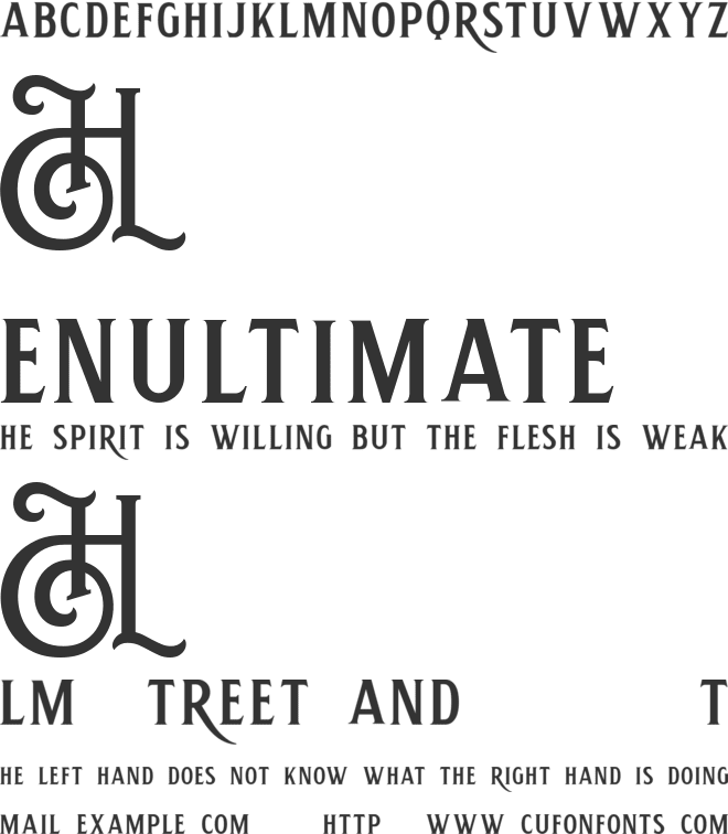 Hemera II DEMO font preview