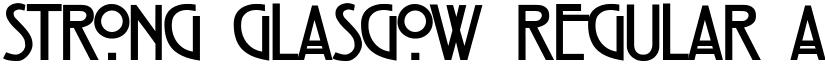 Strong Glasgow Regular font