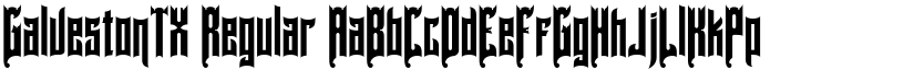 GalvestonTX Regular font