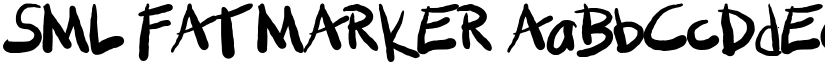 SML Fat Marker font download