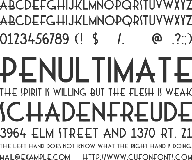 DK Majolica font preview