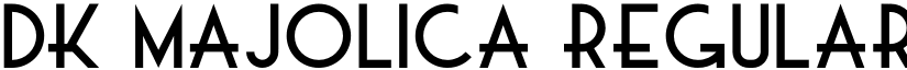 DK Majolica Regular font
