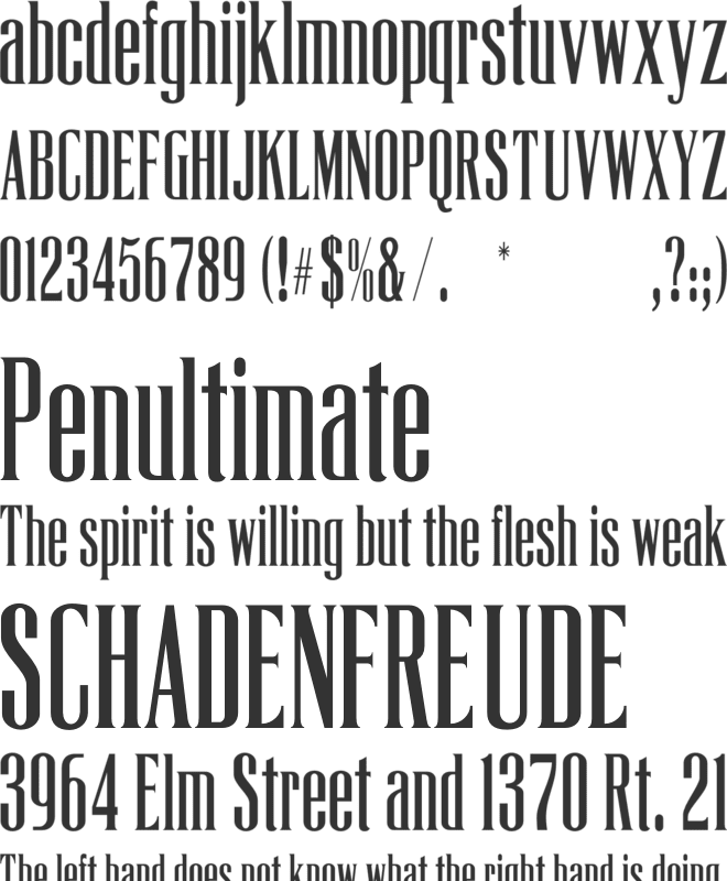 LaTribuneCP font preview