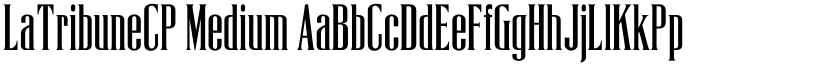 LaTribuneCP Medium font