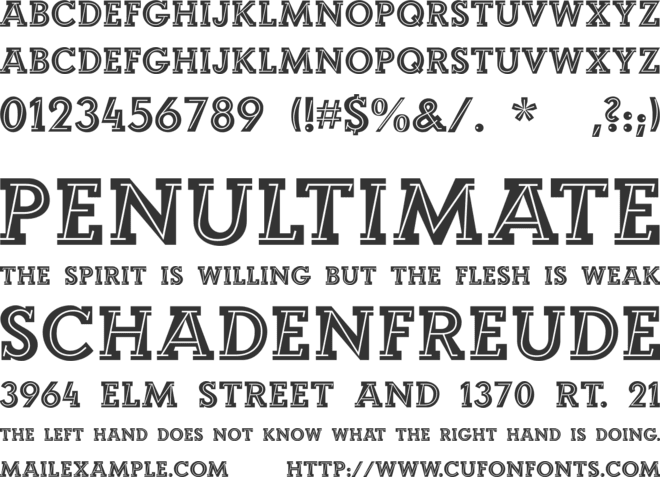 Landi_Echo font preview