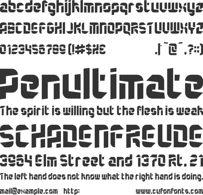 Quartermaster font preview