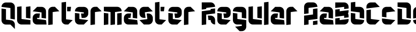 Quartermaster Regular font