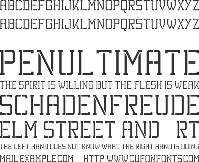 Kinetic Extreme font preview