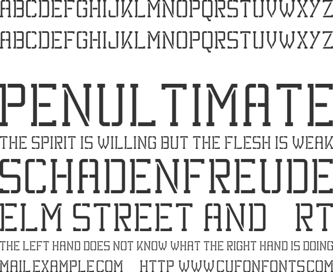Kinetic Extreme font preview