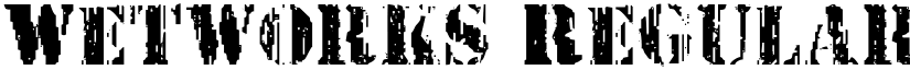 Wetworks Regular font
