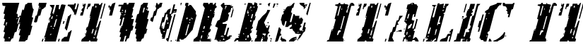 Wetworks Italic Italic font