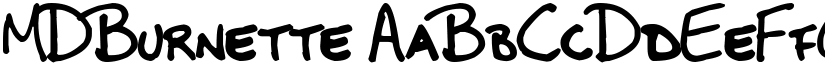 MDBurnette font