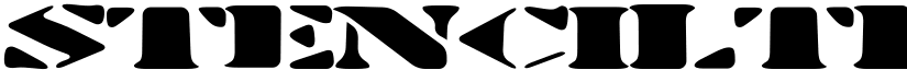 Stenciltration Regular font