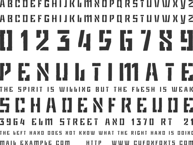 Game Plan font preview