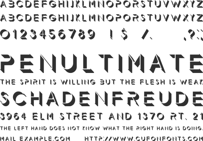 Demode font preview