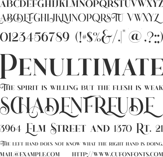 glimmer of font preview