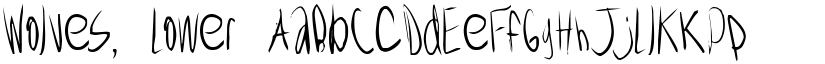 Wolves, Lower font