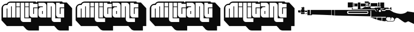 Military dingbats (demo) Fenotype font