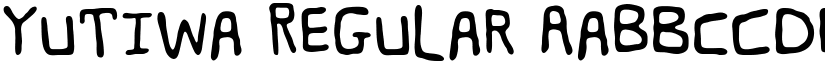 Yutiwa font download