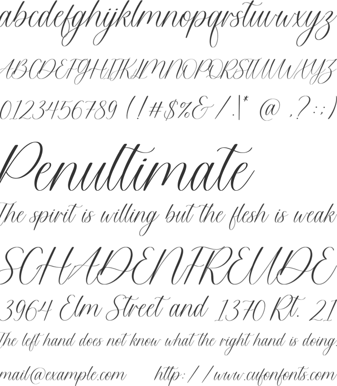Brittania font preview