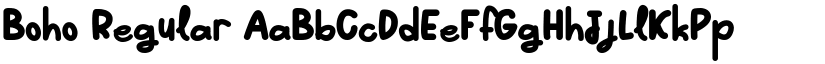 Boho Regular font