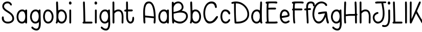 Sagobi Light font