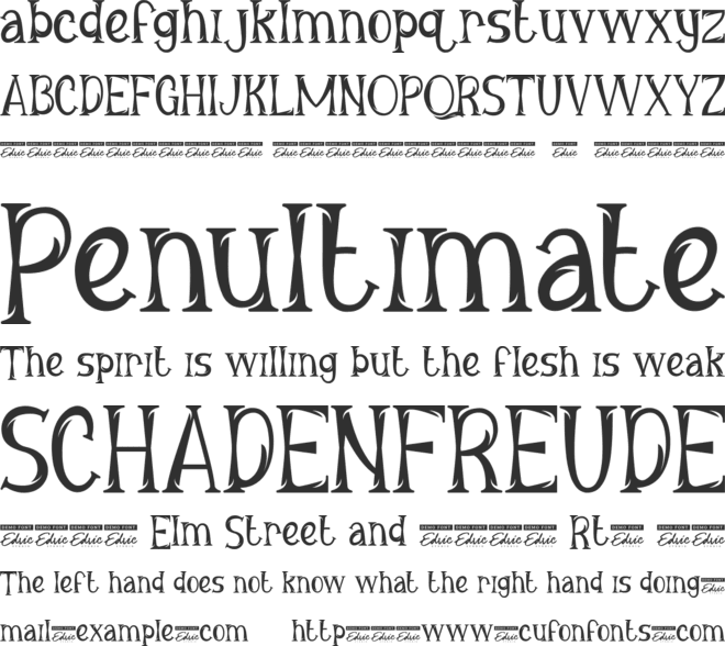 George Asher Demo font preview