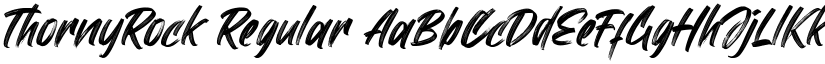 ThornyRock font download