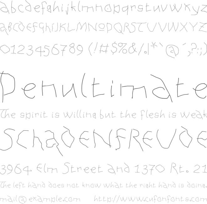 AnAlphaBetism font preview