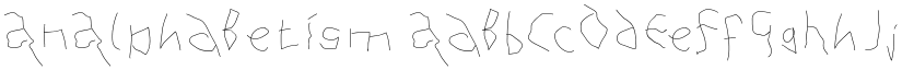 AnAlphaBetIsm font