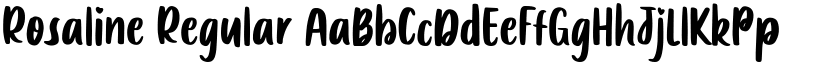 Rosaline Regular font